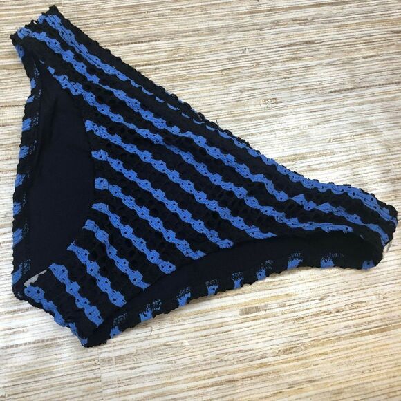 H-119 Splendid Womens eyelet bikini bottom BLUE sz S - Picture 1 of 1